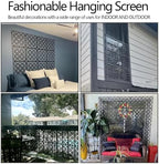 Stepstall 12 Pcs PVC Hanging Room Divider, Thick Decorative Flower Design Room - Image 6
