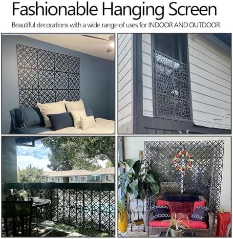 Stepstall 12 Pcs PVC Hanging Room Divider, Thick Decorative Flower Design Room - Image 6
