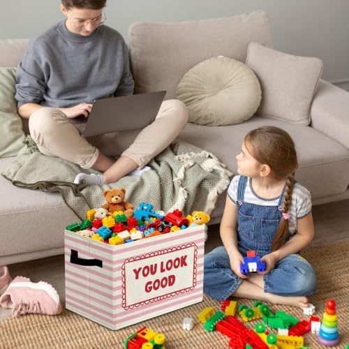 Positive Affirmation Nursery Storage Bins Box - Image 4