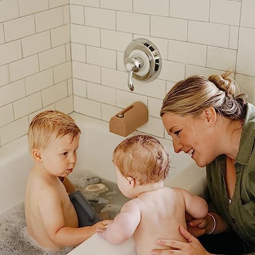 mushie Bath Spout Cover | Soft Silicone Bathtub Faucet Safety Guard - Image 3