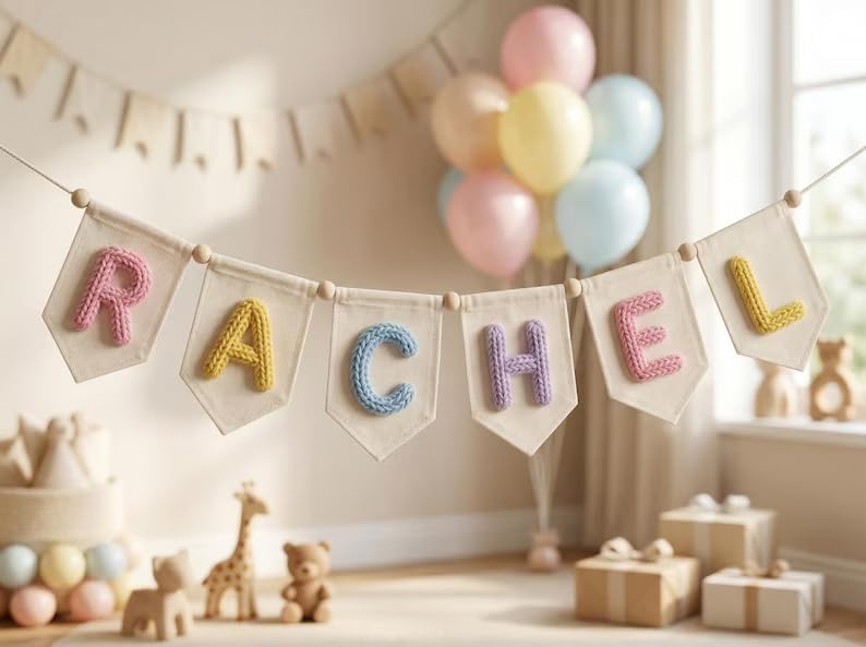 Personalized Canvas Bunting Banner - Image 6