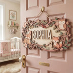 Custom Woodland Nursery Name Sign - Image 5