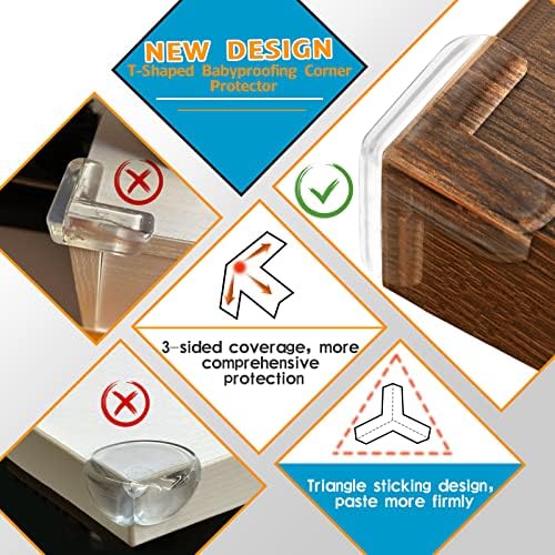16 Pack Table Corner Protectors Clear Corner Guards Corner Bumpers Covers - Image 3