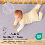 2pk Waterproof Crib Mattress Protector Cover Fitted 52x28 - Image 5