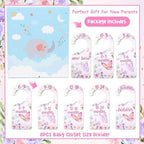 Baby Closet Dividers 8PCS, Butterfly/Floral Theme Wooden Double-Sided Clothes - Image 6