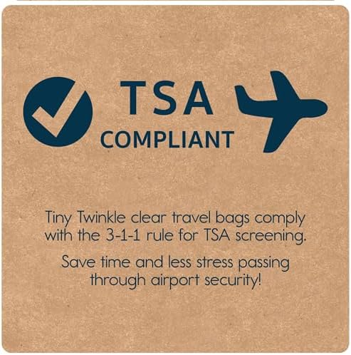 Tiny Twinkle Diaper Bag Organizing Pouches|3 Pack Mess-Proof Clear Front Travel - Image 5
