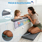 UNEEDE Baby Bath Kneeler & Elbow Pad Set, 1.5" Thick Memory Foam Bath Mat - Image 2