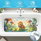 Bath Mat for Tub Non Slip Kids Bathtub Mat 40x16 Baby Bath Mat, Triceratops - Image 2