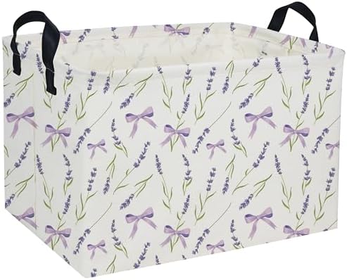 Rectangle Girls Baskets Flower Basket Cute Storage Bin Organizer Box by DDBASKET