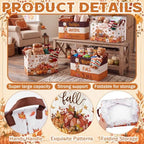 4 Pcs Fall Storage Basket for Gifts Empty - Image 3