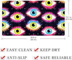 Shower Mat Non Slip 26.8 x 15.1 Inches, Magic Evil Eyes Bathtub Mat Shower - Image 4