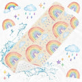 Bathtub Shower Mat 40X16 Inch, for Toddler, Rainbow Boho by Culudea