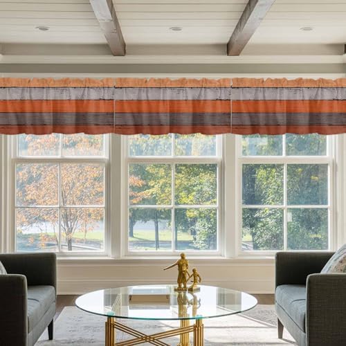 Farmhouse Kitchen Curtains Thanksgiving Fall Valances - Image 4