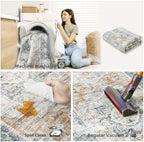 6x9 Area Rugs for Living Room: Washable Bedroom Rug Non Slip Large Carpet - Image 6