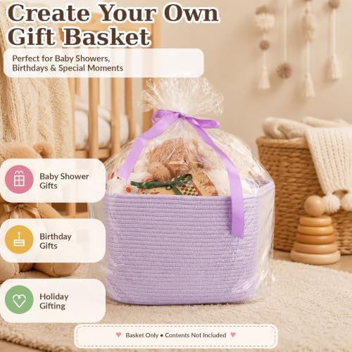 XUANGUO Woven Cotton Rope Storage Basket - Image 6
