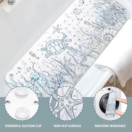 Sea Turtle Bathtub Mat Non Slip, Cute Baby Bath Mat - Image 5
