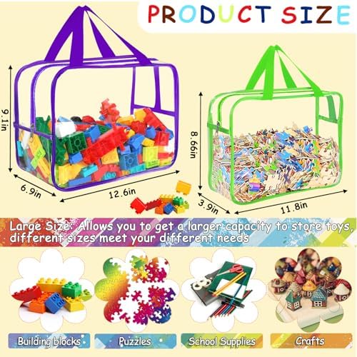 6 Colors L & XL Toy Storage Bags - Image 2
