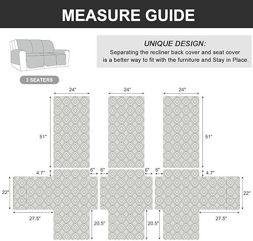 Genina Waterproof Recliner Cover - Image 5