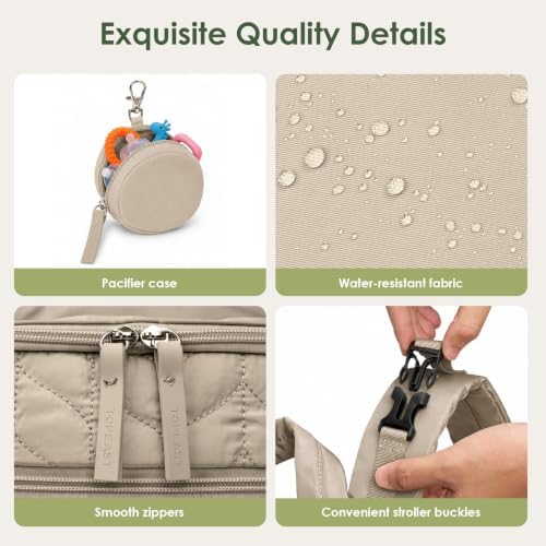 TOPEAST Diaper Bag Backpack, Large Travel Baby Bag - Image 7