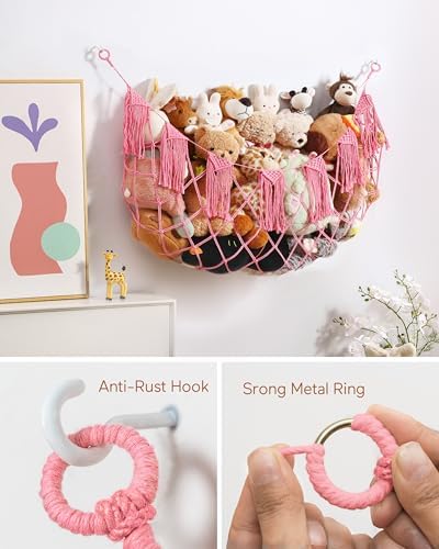 Boho Stuffed Animal Hammock, Falt Wall or Corner Hanging - Image 2