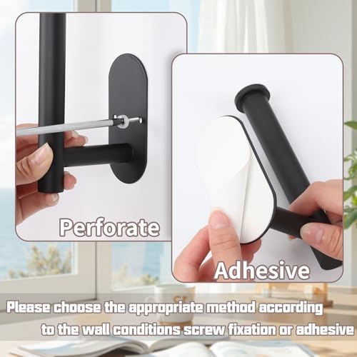 Yagoo 2 Pcs Adhesive Curtain Holdbacks, Screw-in Curtain Tiebacks - Image 4