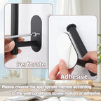 Yagoo 2 Pcs Adhesive Curtain Holdbacks, Screw-in Curtain Tiebacks - Image 4