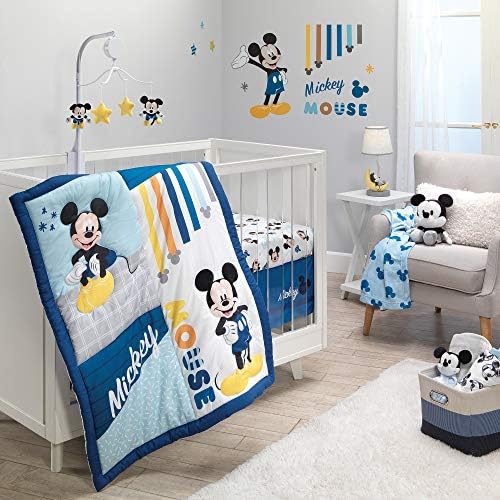 Lambs & Ivy Disney Baby Forever Mickey Mouse 3-Piece Blue Crib Bedding Set by LambsIvy