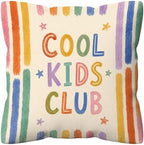 kdqua Colorful Classroom Pillow Cover 18x18 Double-Sided, Kids Playroom by kdqua