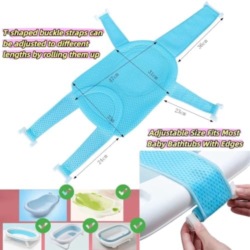Baby Bath Seat Support Net Infant Bathing Support Mat Newborn Bath Tub Seat Mat - Image 3
