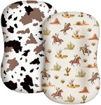 CroBlissful 2 Pack Western Baby Lounger Cover Cowboy Baby Nursery by CroBlissful