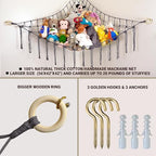 ABBY BABY Large Stuffed Animal Hammock Corner - Image 2