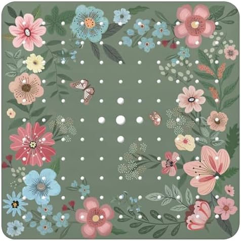 Bathtub Mat Non Slip, Bohemia Square Bath tub Mat Shower Floor Mat by BathtubMat