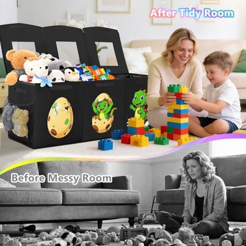 Livole Large Toy Box Collapsible Kids Toy Chest Bins - Image 6