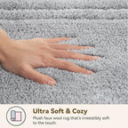 GRANNY SAYS Gray Stripe Bathroom Rug 16" x 24", Non-Slip Bath Mat - Image 5