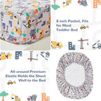 lasoftan Construction Toddler Bedding Set - Image 3