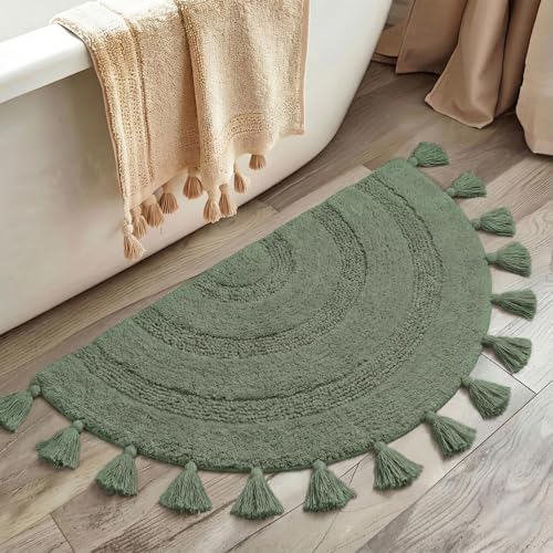 KOEXM Half Circle Boho Bathroom Rugs by KOEXMbringssurprisingproducts