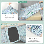 4Pcs Patio Cushion Covers Stretch Outdoor Furniture Protector Slipcovers - Image 5