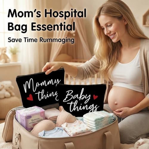 Mommy and Baby Matching Pouch Set, Mommy Things and Baby Things Bags, Gifts - Image 5