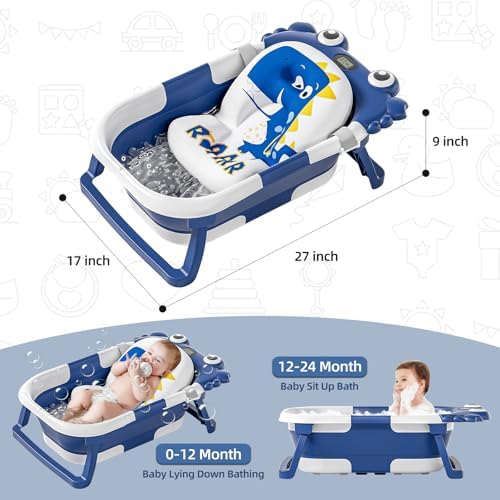 Collapsible Baby Bathtub for Newborns to Toddler - Image 2