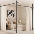 Room Divider No Drilling Curtain Rod Wall Divider by Unknown