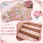 Fullhawl 30 Pcs Rose Non Slip Shower Stickers, Bathtub Safety - Image 6
