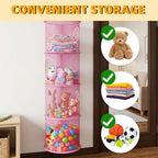 Hanging Stuffed Animal Storage Hammock Net 4 Tiers - Image 5