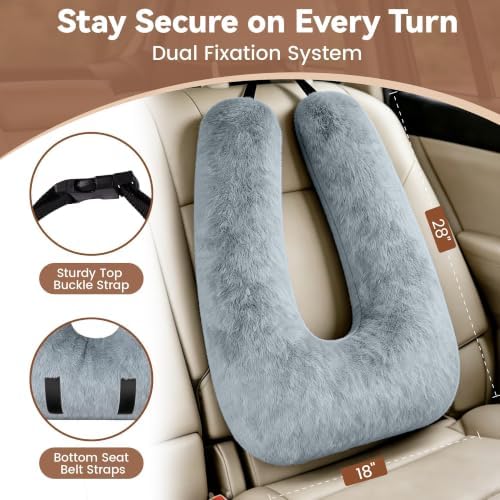 Kids Car Seat Travel Pillow, Toddler Neck Pillow - Image 4