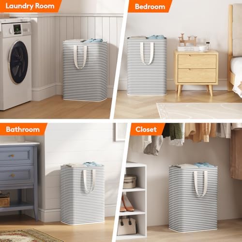 Lifewit 65L Small Laundry Baskets, 2 Pack, Reinforced Handles - Image 6