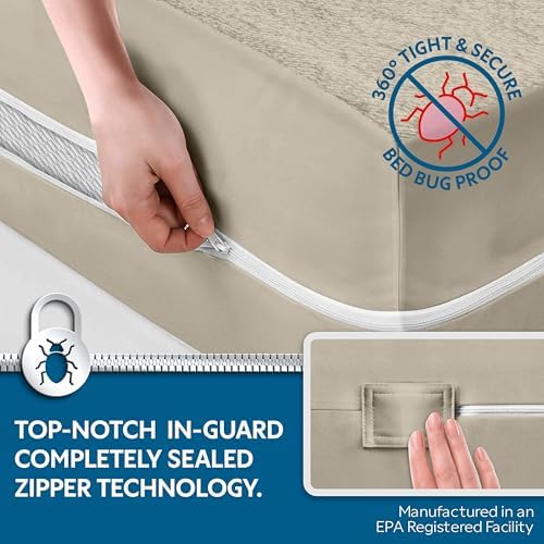 Guardmax Crib Mattress Encasement Zippered, 100% Waterproof Mattress Protector - Image 3