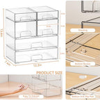 Yieach Clear Stackable Storage Drawers - Image 3
