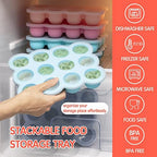 Silicone Freezer Tray with Lid, 1.5oz x 12 Pods - Image 6