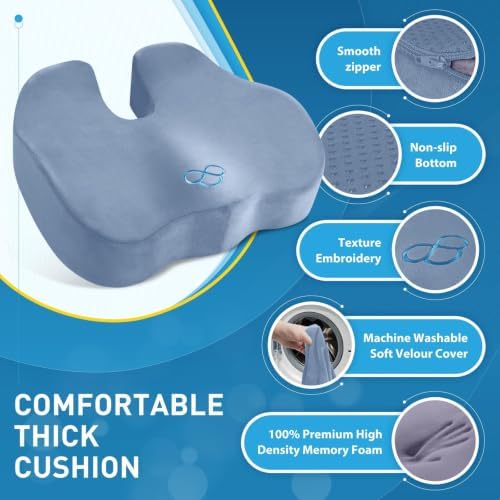 BlissTrends Thick Seat Cushion for Office Chair & Car Seat - Image 4