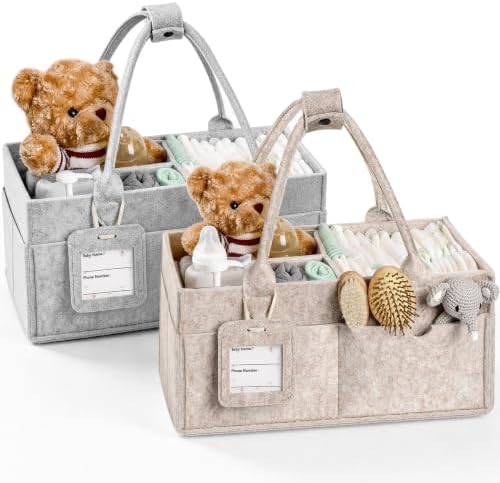 GEMII 2PCS Diaper Caddy Organizer, Large Baby Caddy Organizer by Unknown