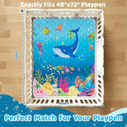 RONGFA Baby Play Mat for Floor, Playpen Mat for Toddlers Infant Kids, Machine - Image 3